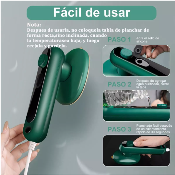 PLANCHA DE VAPOR PORTATIL - 60% OFF